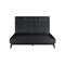 Armen Living Carnaby Queen Platform Bed Frame in Black Brushed Oak Wood LCCFBDBLQN - alternate 2